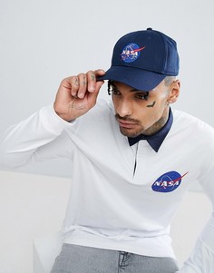 Темно-синяя бейсболка Alpha Industries Nasa - Темно-синий