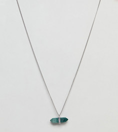 Ожерелье с камнем Reclaimed Vintage Inspired эксклюзивно для ASOS - Серебряный