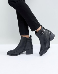 Повседневные кожаные ботинки с подкладкой из искусственного меха ALDO Etelawien - Черный