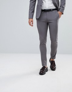 Серые супероблегающие брюки River Island - Серый