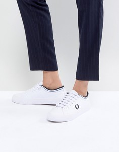 Кожаные кроссовки на шнуровке Fred Perry Kingston - Белый