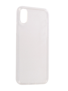 Аксессуар Чехол SkinBox Slim Silicone для Apple iPhone X Transparent T-S-AIX-005