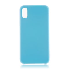 Аксессуар Чехол BROSCO Soft Rubber для APPLE iPhone X Light Blue IPX-SOFTRUBBER-BLUE