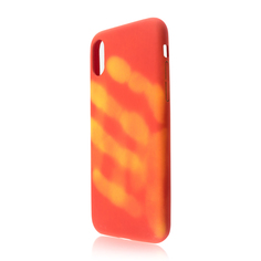 Аксессуар Чехол BROSCO Termo для APPLE iPhone X Red-Yellow IPX-TERMO-RED&YELLOW