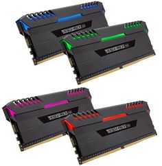 Модуль памяти Corsair Vengeance RGB DDR4 DIMM 2666MHz PC4-21300 - 64Gb Kit (4 x 16Gb) CMR64GX4M4A2666C16