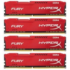 Модуль памяти Kingston HyperX Fury DDR4 DIMM 2133MHz CL14 - 32Gb KIT ( 4x8Gb) HX421C14FR2K4/32