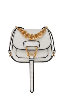 Белая кожаная сумка Miu Miu