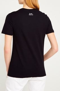Черная футболка с контурным принтом Etre Cecile
