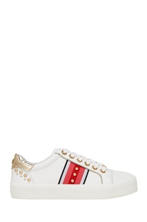 Кожаные кеды с лентами Carvela Kurt Geiger