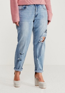 Джинсы LOST INK PLUS SLIM BOYFRIEND JEAN WITH SLOGAN