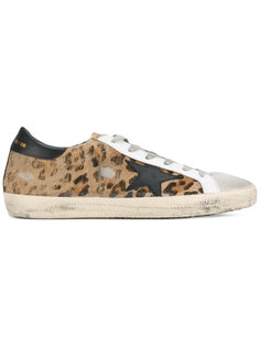 кроссовки с леопардовым принтом Superstar Golden Goose Deluxe Brand