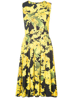 платье без рукавов с принтом Mimosa Carolina Herrera