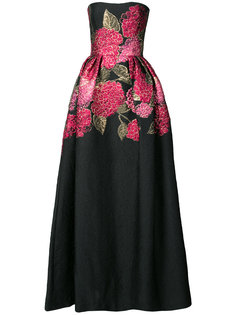 платье с цветочным принтом  Carolina Herrera
