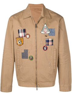 куртка рубашечного кроя с заплатками Dsquared2