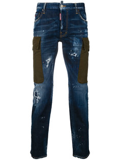 байкерские джинсы-карго City Dsquared2
