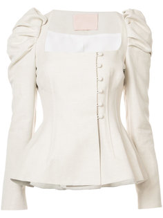 двубортный пиджак с квадратным вырезом  Brock Collection