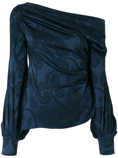 satin jacquard blouse Peter Pilotto