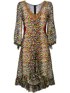 платье с леопардовым принтом Marco De Vincenzo
