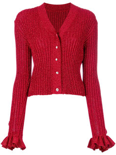 ruffled lurex cardigan Marco De Vincenzo