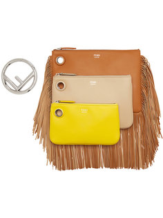 набор Triplette из трех сумок с бахромой  Fendi