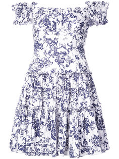 платье с цветочным принтом Caroline Constas