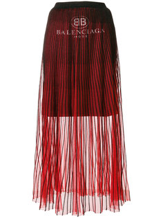 плиссированная юбка Balenciaga