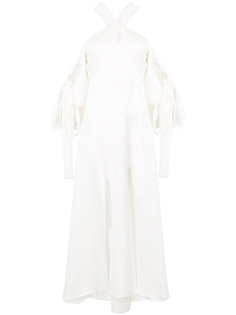 платье макси с лямкой через шею  Ellery