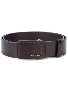 ремень с логотипом на пряжке Prada