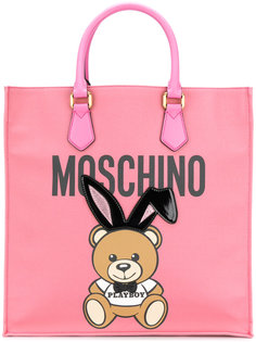 сумка-тоут с медведем Playboy Moschino