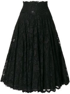 flared lace-embroidered skirt Olvi´S