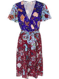 платье с запахом спереди с цветочным принтом Dvf Diane Von Furstenberg