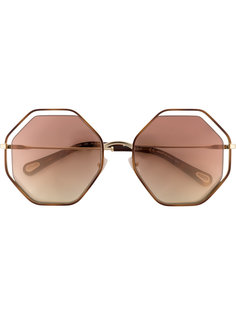 солнцезащитные очки в шестиугольной оправе Chloé Eyewear