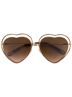 солнцезащитные очки в оправе в форме сердец Chloé Eyewear