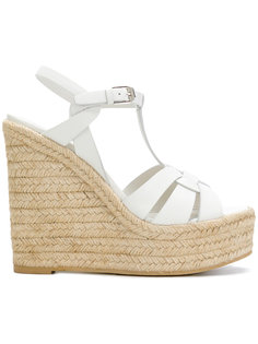 Espadrille T-Strap Wedge sandals Saint Laurent