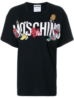 футболка с логотипом Moschino