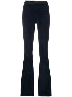 flared cuff skinny leather trousers Drome