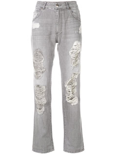 джинсы с высокой талией и рваным эффектом Each X Other
