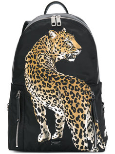 рюкзак с аппликацией в виде леопарда Dolce & Gabbana