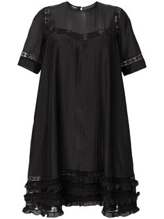 платье шифт с оборками  Rochas