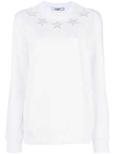 толстовка с заплатками в виде звезд Givenchy