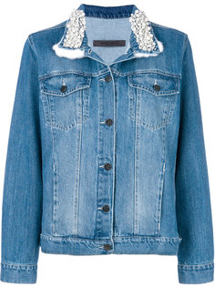джинсовая куртка с декорированным воротником Simonetta Ravizza