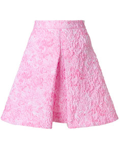 стеганая А-образная юбка с вышивкой MSGM