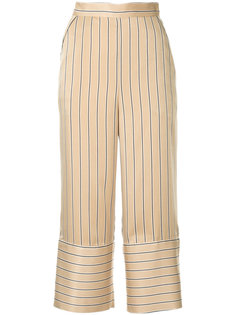 cropped stripe trousers  Dalood