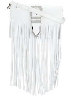 Iconic Buckle fringed bag Versus