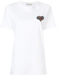футболка с вышитым сердцем Etro