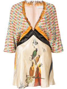 блузка с панельным дизайном и рисунками Vionnet