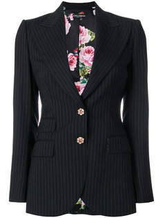 приталенный пиджак  в полоску Dolce & Gabbana