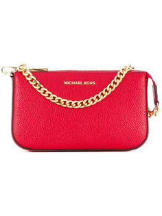 клатч с цепочной отделкой Michael Michael Kors