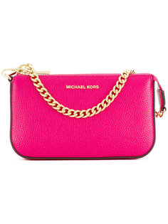 клатч с цепочной отделкой Michael Michael Kors