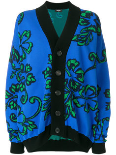 кардиган на пуговицах с цветочным принтом  Dsquared2